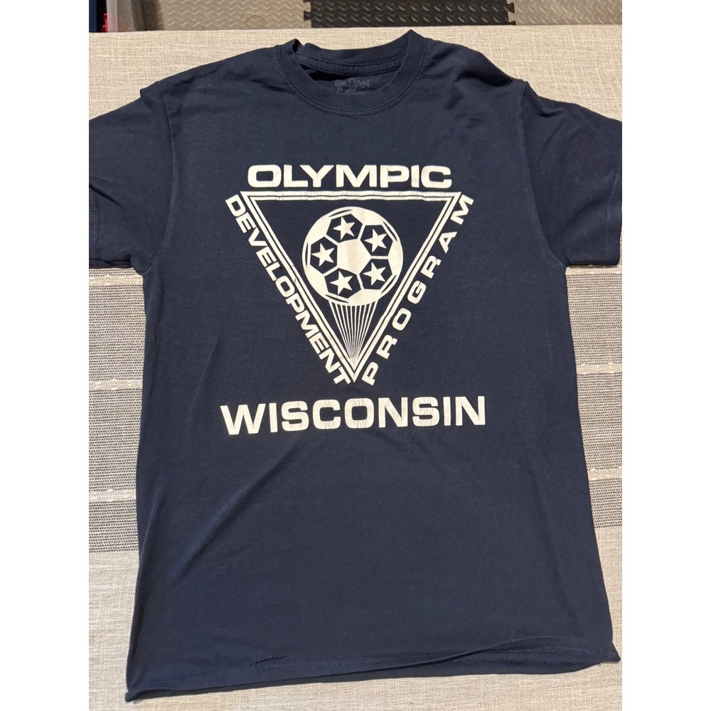 Olympic Development Program Wisconsin Soccer‎ T Shirt Navy Blue Youth Large